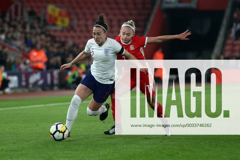 England Women v Wales Women 2019 FIFA Womens World Cup Qualifier Lucy Bronze of England and Charlotte Estcourt of Wales in action during the 2019 FIFA Womens World Cup Qualifying match at the St Mary s Stadium, Southampton Content Not Available For UK Newspapers