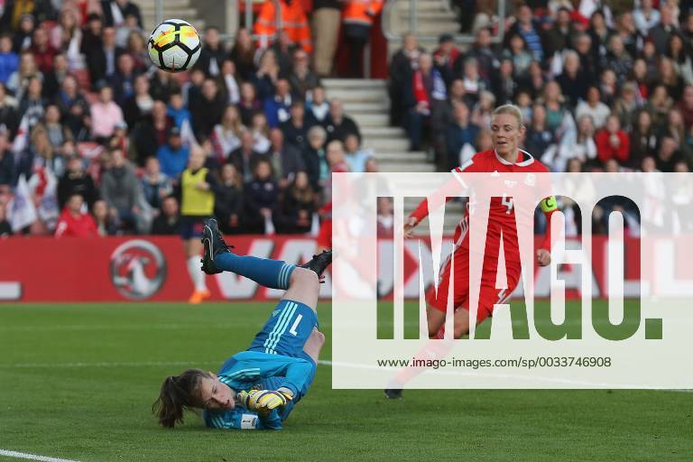 England Women v Wales Women 2019 FIFA Womens World Cup Qualifier Laura O Sullivan of Wales makes a save during the 2019 FIFA Womens World Cup Qualifying match at the St Mary s Stadium, Southampton Content Not Available For UK Newspapers