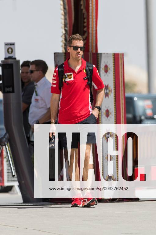 Sebastian Vettel Scuderia Ferrari Grand Prix of Bahrain 2018 Free Practice 07 04 18 Photo Illmann Eibner Sachir