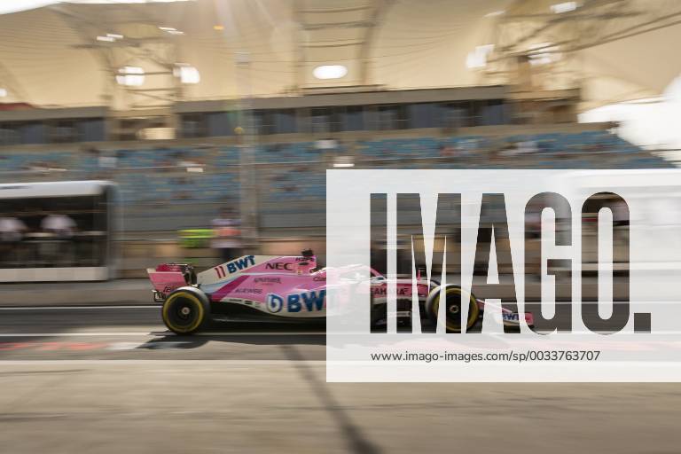Sergio Perez Sahara Force India F1 Team Bahrain Grand Prix 2018 Free Practice 07 04 18 Photo Illmann Eibner Sachir