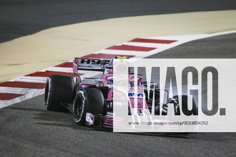 OCON Esteban (fra), Force India F1 VJM11, action during 2018 Formula 1 FIA World Championship WM Weltmeisterschaft Bahrain Grand Prix, Sakhir Bahrain