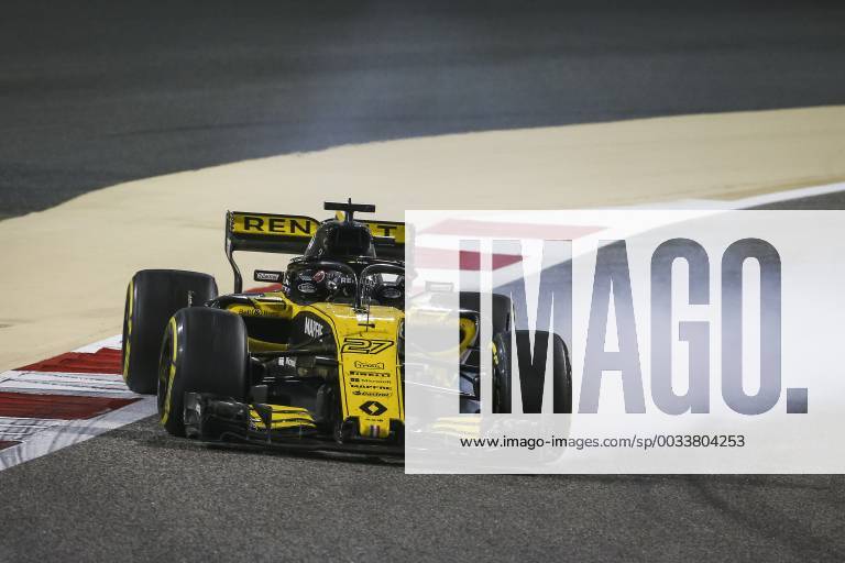 HULKENBERG Nico (ger), Renault F1 Team RS18, action during 2018 Formula 1 FIA World Championship WM Weltmeisterschaft Bahrain Grand Prix, Sakhir Bahrain