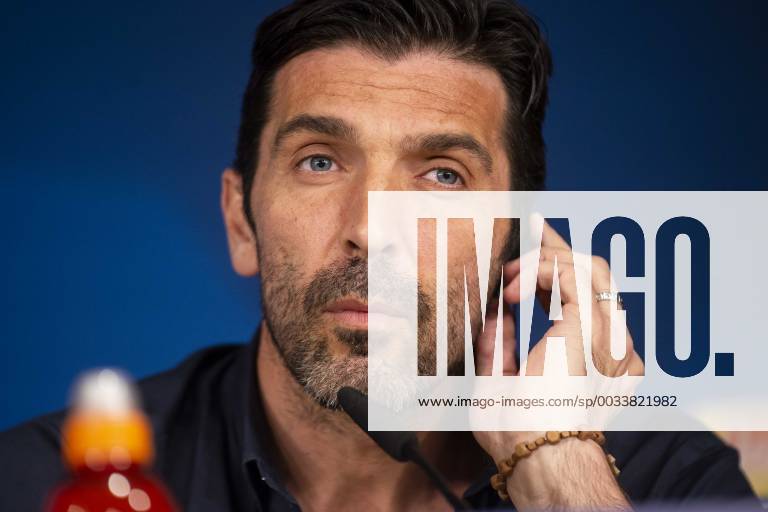 - SPORT Juventus Gianluigi Buffon during press conference PK Pressekonferenz the day before Champions League match between Real Madrid and Juventus at Santiago Bernabeu Stadium in Madrid, Spain. April 10, 2018. (20180410013)
