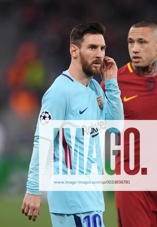 FUSSBALL CHAMPIONS LEAGUE SAISON 2017 2018 VIERTELFINALE RUECKSPIEL AS Rom - FC Barcelona Barca 10.04.2018 Enttaeuschnung Barca; Lionel Messi