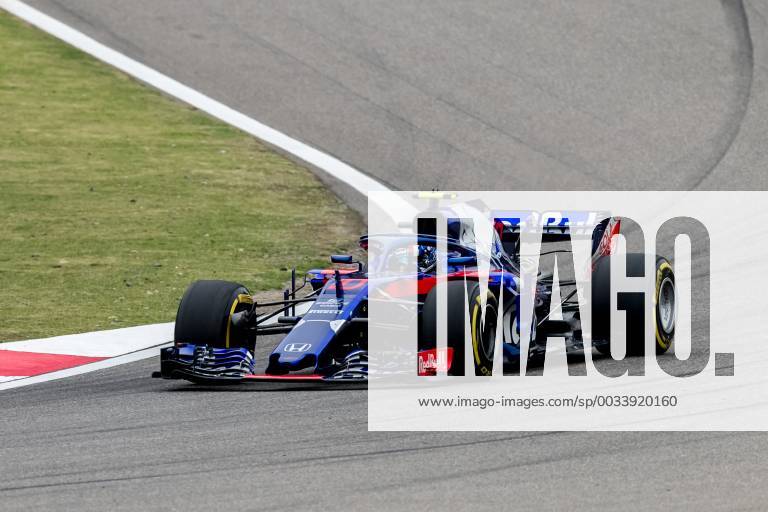 French F1 driver Pierre Gasly of Scuderia Toro Rosso steers his car during a practice session for the 2018 Formula 1 Chinese Grand Prix at the Shanghai International Circuit in Shanghai, China, 13 April 2018. F1 drivers in full swing for Chinese Grand Prix in practice session pbu784429_12