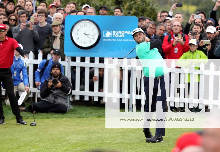 Spanish Jon Rahm during the second day of the Spain Open 2018 91st edition, at the Golf National Center in Madrid, Spain, 13 April 2018. The event is held from April 12 to 15 2018. Spain Open 2018 !ACHTUNG: NUR REDAKTIONELLE NUTZUNG!