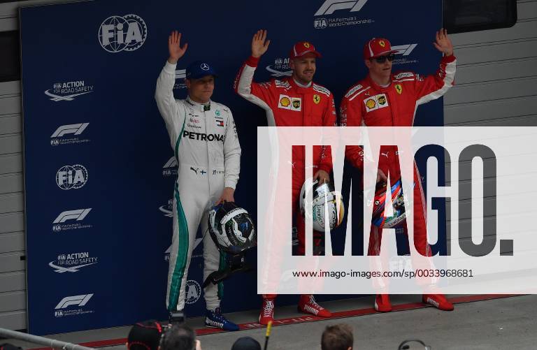 Vipteri Bottas Mercedes Grand Prix Sebastian Vettel Kimi Raiikkoens Scuderia Ferrari Formula 1 China GP in Shanghai 14 04 2018 Photo mspb Jerry Andre Valtteri Bottas Sebastian Vettel Kimi Raikkoens Formula 1 GP China 2018
