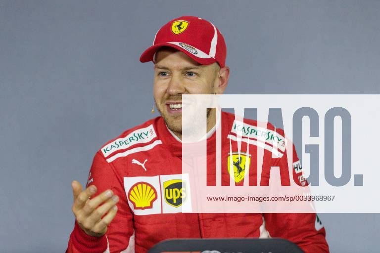 Sebastian Vettel Scuderia Ferrari beams Grand Prix of China 2018 Race Motorsport Formula 1 14 04 2018 Shanghai
