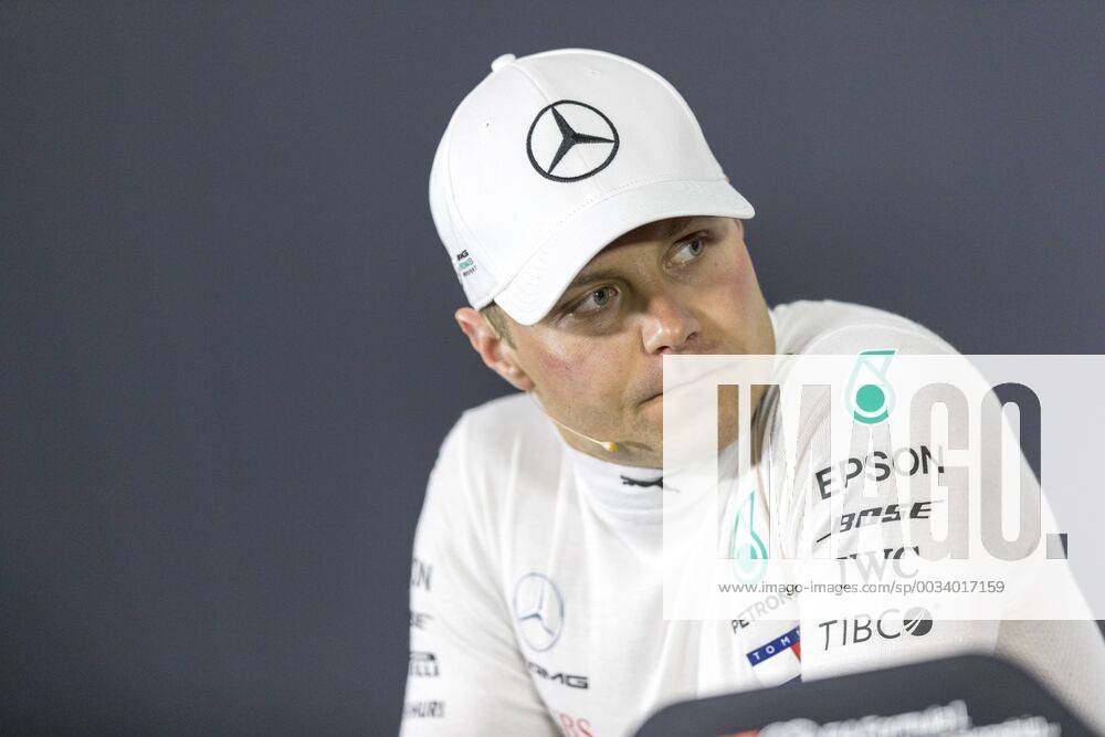 Finnish F1 driver Valtteri Bottas of Mercedes attends the press conference PK Pressekonferenz after the 2018 Formula One Chinese Grand Prix at the Shanghai International Circuit in Shanghai, China, 15 April 2018. Red Bull driver Daniel Ricciardo yanked off his right shoe, poured champagne into it as he stood on the podium, and then drank up to his unlikely victory in Sunday s Chinese Grand Prix. The Australian started from the third row, but took advantage when the safety car came out on the 31st lap to allow him to get fresh, soft tires when the other leaders were running on worn rubber and couldn t get in quickly to change. Red Bull s Daniel Ricciardo wins Chinese Grand Prix; 6th career win 20180415_51529