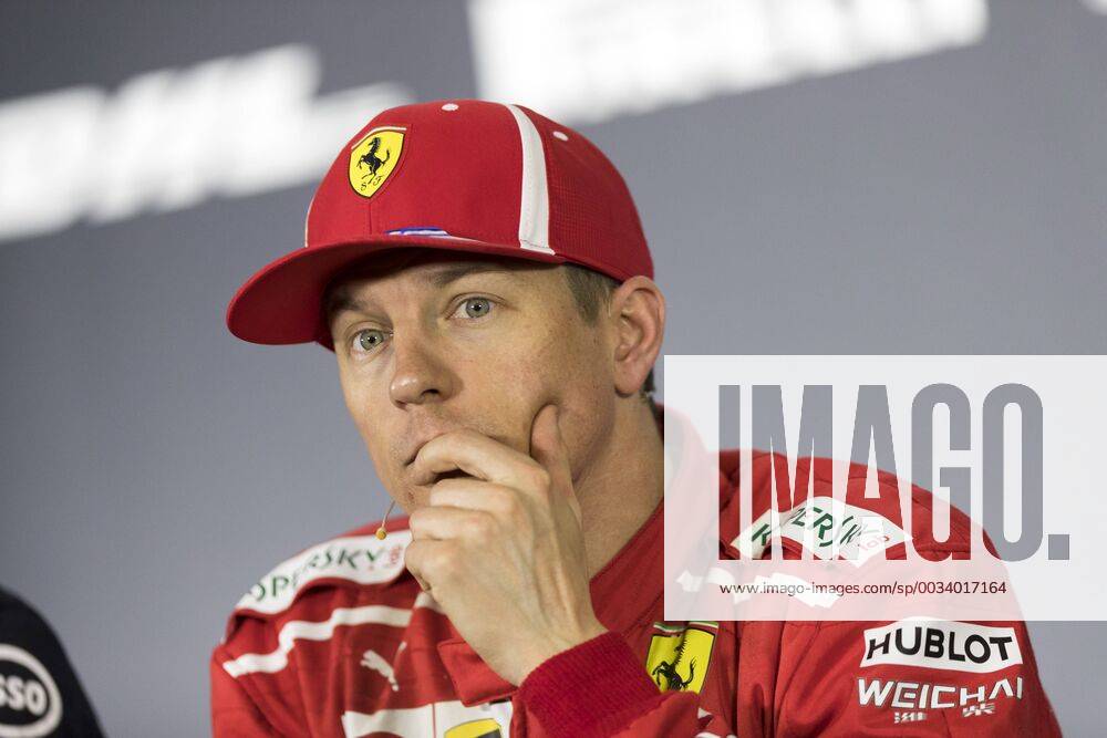 Finnish F1 driver Kimi Raikkonen of Ferrari attends the press conference PK Pressekonferenz after the 2018 Formula One Chinese Grand Prix at the Shanghai International Circuit in Shanghai, China, 15 April 2018. Red Bull driver Daniel Ricciardo yanked off his right shoe, poured champagne into it as he stood on the podium, and then drank up to his unlikely victory in Sunday s Chinese Grand Prix. The Australian started from the third row, but took advantage when the safety car came out on the 31st lap to allow him to get fresh, soft tires when the other leaders were running on worn rubber and couldn t get in quickly to change. Red Bull s Daniel Ricciardo wins Chinese Grand Prix; 6th career win 20180415_88727