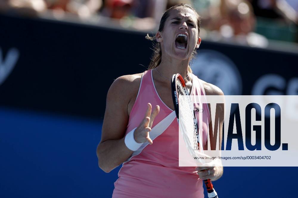 Amelie Mauresmo (Frankreich) wütend - Tennis Damen Australian Open 2008, Grand Slam, WTA Tour Einzelbild Melbourne Enttäuschung, Tennis Damen Australian Open 2008, Grand Slam, WTA Tour Einzelbild Melbourne Enttäuschung,