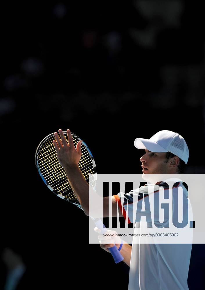 Andy Roddick (USA) klatscht - Tennis Herren Australian Open 2008, Grand Slam, ATP Tour Einzelbild Melbourne Freude, Tennis Herren Australian Open 2008, Grand Slam, ATP Tour Einzelbild Melbourne Freude,