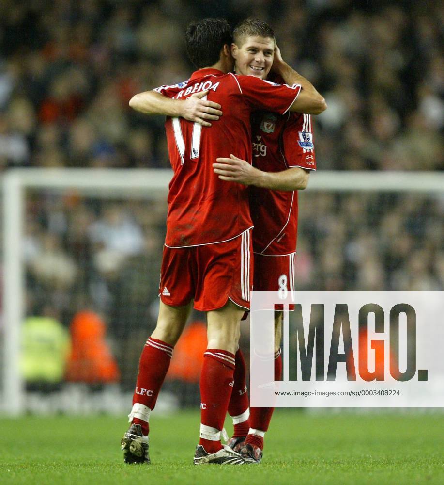 Steven Gerrard (re.) und Alvaro Arbeloa (beide Liverpool) - Torjubel - . Fußball Herren FA Cup 2007 2008, Englischer Pokal, Pokalspiel, FC Liverpool Gruppe Liverpool Freude, Fußball Herren FA Cup 2007 2008, Englischer Pokal, Pokalspiel, FC Liverpool Gruppe Liverpool Freude,