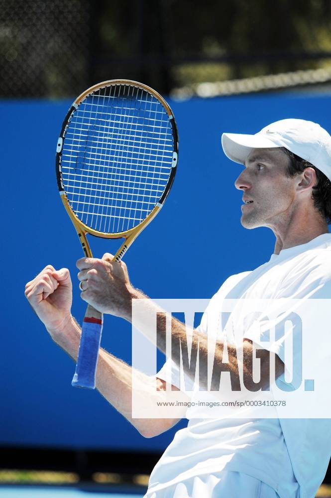 Ivo Karlovic (Kroatien) Tennis Herren Australian Open 2008, Grand Slam, ATP Tour Einzelbild Melbourne Freude, Begeisterung, Tennis Herren Australian Open 2008, Grand Slam, ATP Tour Einzelbild Melbourne Freude, Begeisterung,