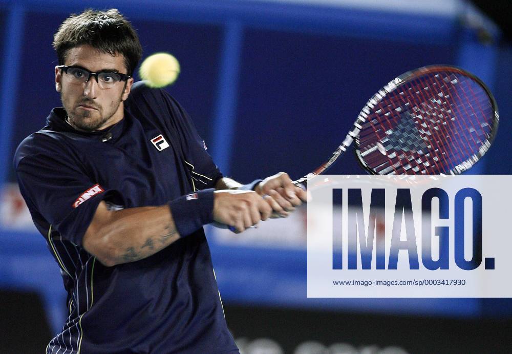 Janko Tipsarevic (Serbien) Tennis Herren Australian Open 2008, Grand Slam, ATP Tour Einzelbild Melbourne Tennis Herren Australian Open 2008, Grand Slam, ATP Tour Einzelbild Melbourne