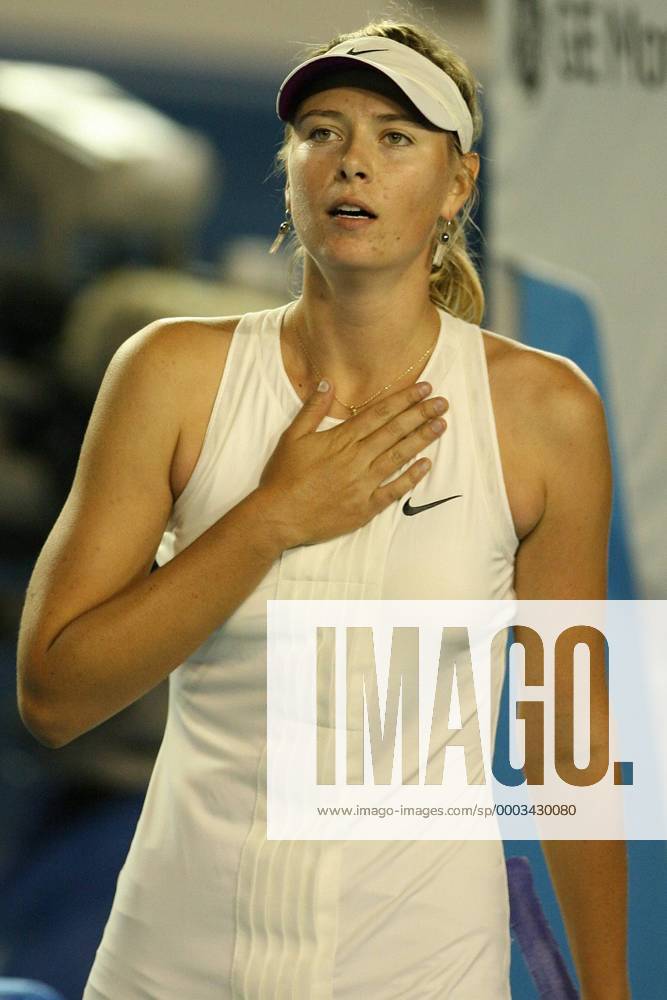 Maria Sharapova (Rußland) Tennis Damen Australian Open 2008, Grand Slam, WTA Tour Einzelbild Melbourne Tennis Damen Australian Open 2008, Grand Slam, WTA Tour Einzelbild Melbourne