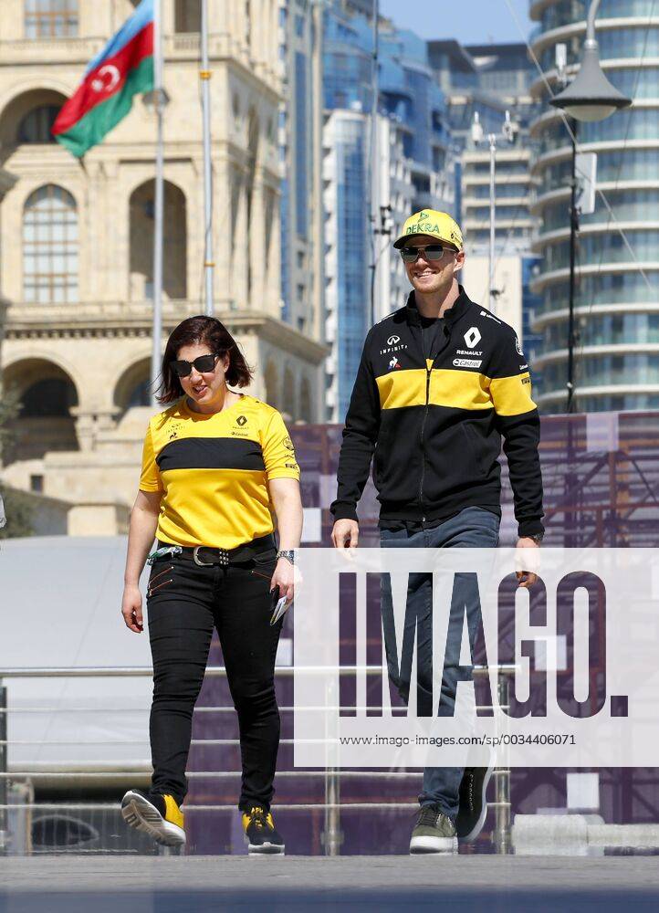 Motorsports: World Championship WM Weltmeisterschaft 2018; Grand Prix Azerbaijan, Grand Prix of Europe, Formula 1 2018 Azerbaijan Grand Prix, 27 Nico Hülkenberg (Renault F1 Team), Baku Azerbaijan