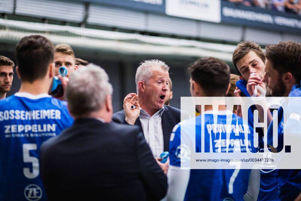 Friedrichshafen Germany 26 04 2018 Trainer Vital Heynen Friedrichshafen at Playoff Final Game 1 of the Volleyball Bundesliga between VfB Friedrichshafen and the Berlin Recycling Volleys
