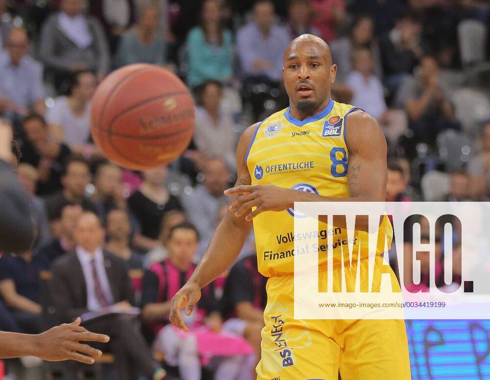 Bonn Germany 27 04 2018 Basketball Bundesliga BBL Telekom Baskets Bonn vs Loewen Braunschweig DeAndre Lansdowne Braunschweig in action
