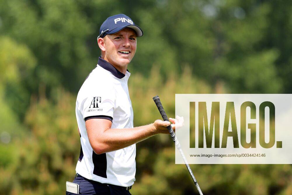 Matt Wallace of England competes in the third round of the 2018 Volvo China Open golf tournament in Beijing, China, 28 April 2018. Golf players heats up third round of 2018 Volvo China Open 20180428_47180