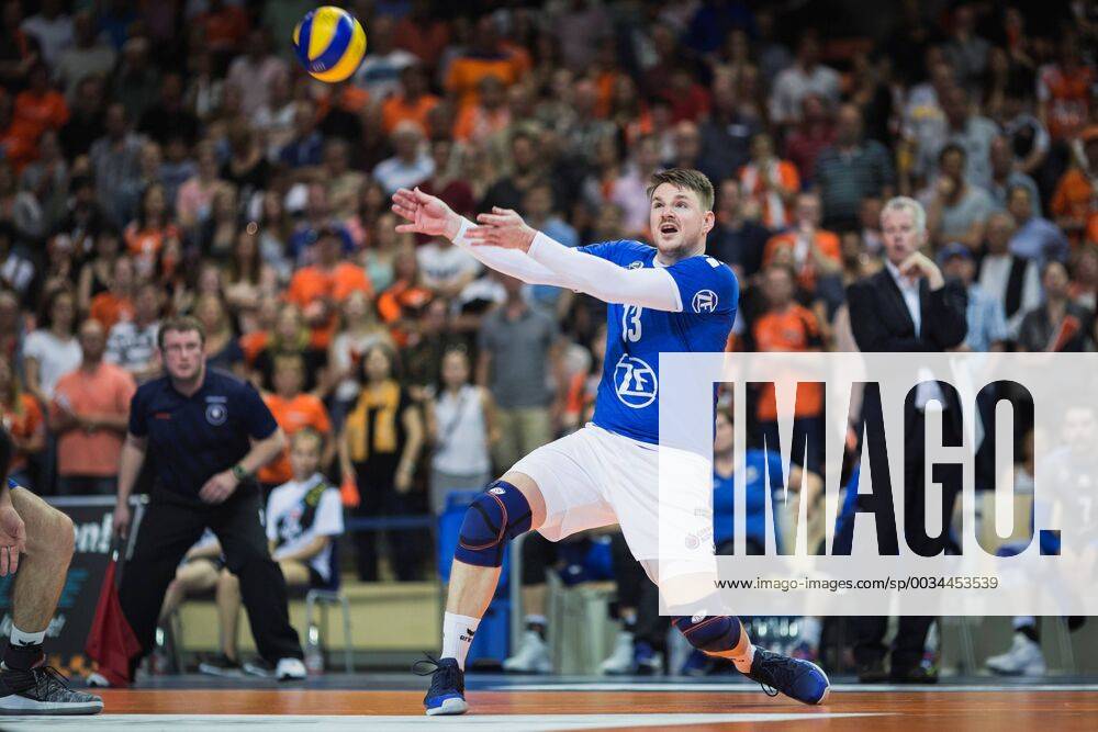 Berlin Germany 29 04 2018 Markus Steuerwald Friedrichshafen 13 at the Playoff Finale Game 2 of the Volleyball Bundesliga between Berlin Recycling Volleys and VfB Friedrichshafen