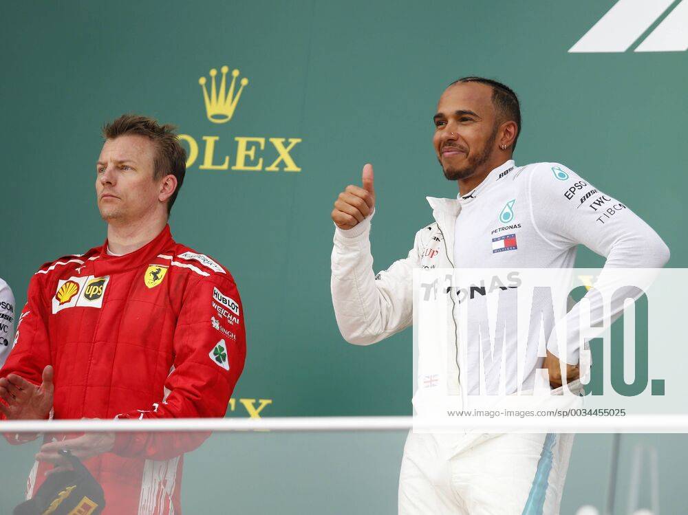 Motorsports: World Championship WM Weltmeisterschaft 2018; Grand Prix Azerbaijan, Grand Prix of Europe, Formula 1 2018 Azerbaijan Grand Prix, 7 Kimi Raikkonen (FIN, Scuderia Ferrari), 44 Lewis Hamilton (GBR, Mercedes AMG Petronas F1 Team), Baku Azerbaijan