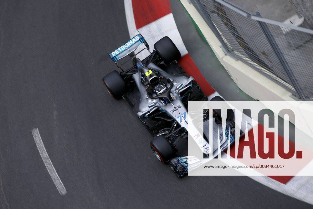 Motorsports: World Championship WM Weltmeisterschaft 2018; Grand Prix Azerbaijan, Grand Prix of Europe, Formula 1 2018 Azerbaijan Grand Prix, 77 Valtteri Bottas (FIN, Mercedes AMG Petronas), Baku Azerbaijan