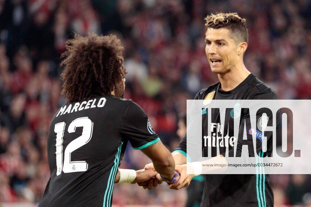 FC Bayern Munich Real Madrid Marcelo Real Madrid 12 Christiano Ronaldo Real Madrid Munich Bayern Germany Allianz Arema