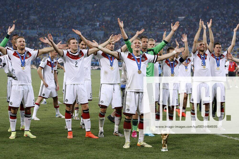 SCHWEINSTEIGER Bastian Team Germany at the award ceremony with World Cup 2014 World Cup Brazil FIFA World Cup 2014 in Brazil Final game Germany against Argentina 1 0 on 13 July 2014 in Rio de Janeiro