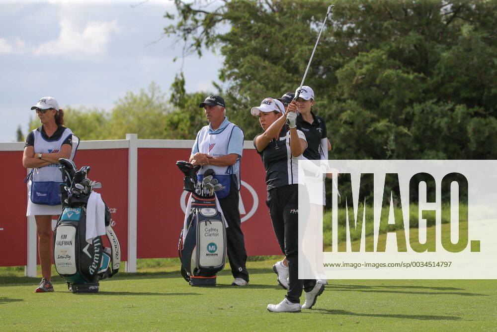 THE COLONY, TX - MAY 04: Jenny Shin (KOR) hits from the 12th tee during the first round of the Volunteers of America LPGA Golf Damen Texas Classic on May 4, 2018 at the Old American Golf Club in The Colony, TX. (Photo by George Walker Icon Sportswire) GOLF: MAY 04 LPGA - Volunteers of America Texas Classic Icon180504321