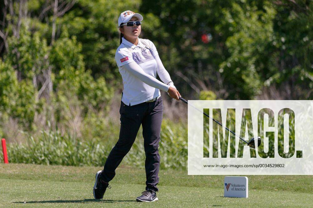 THE COLONY, TX - MAY 05: Peiyun Chen of Taiwan hits her tee shot on 4 during the LPGA Golf Damen Volunteers of America Texas Classic on May 5, 2018 at the Old American Golf Club in The Colony, TX. (Photo by Andrew Dieb Icon Sportswire) GOLF: MAY 05 LPGA - Volunteers of America Texas Classic Icon180505013