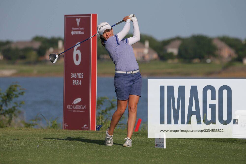 THE COLONY, TX - MAY 05: Mo Martin (USA) hits from the 6th tee during the Volunteers of America LPGA Golf Damen Texas Classic on May 5, 2018 at the Old American Golf Club in The Colony, TX. (Photo by George Walker Icon Sportswire) GOLF: MAY 05 LPGA - Volunteers of America Texas Classic Icon18050527