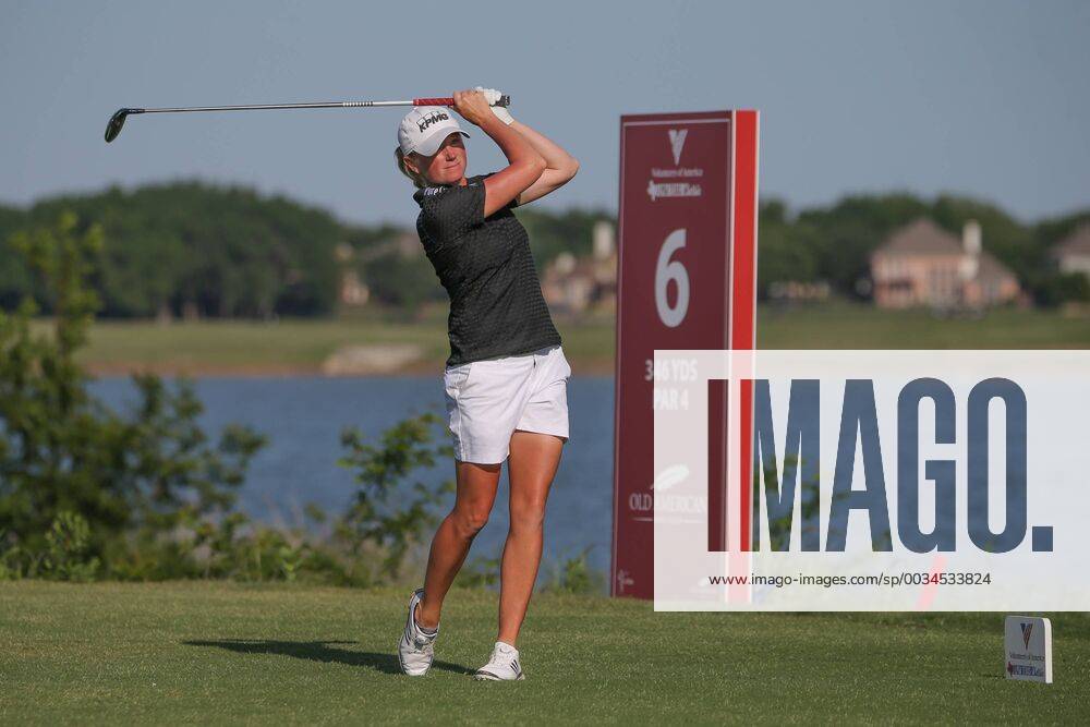 THE COLONY, TX - MAY 05: Stacy Lewis (USA) hits from the 6th tee during the Volunteers of America LPGA Golf Damen Texas Classic on May 5, 2018 at the Old American Golf Club in The Colony, TX. (Photo by George Walker Icon Sportswire) GOLF: MAY 05 LPGA - Volunteers of America Texas Classic Icon18050529