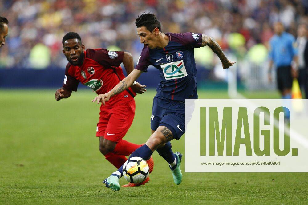DI MARIA Angel (PSG) vs Rodrigue Bongongui (Les Herbiers) FOOTBALL : Les Herbiers vs Paris Saint Germain - Finale Coupe de France - 08 05 2018 GwendolineLeGoff Panoramic