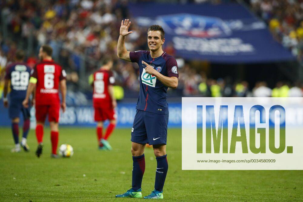 Joie LO CELSO Giovani (PSG) FOOTBALL : Les Herbiers vs Paris Saint Germain - Finale Coupe de France - 08 05 2018 GwendolineLeGoff Panoramic