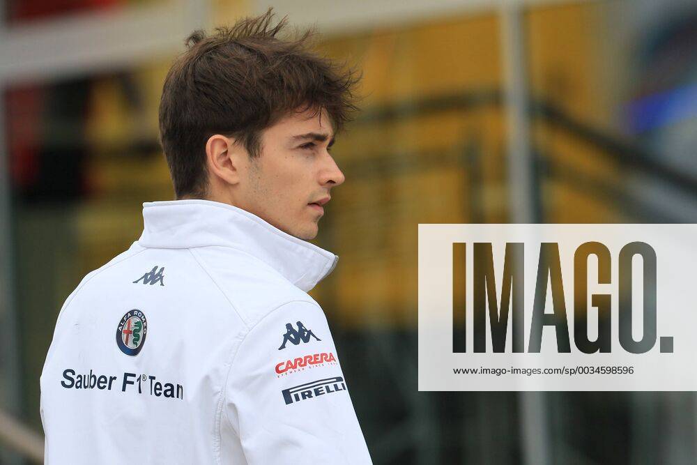 10th May, Circuit de Barcelona, Barcelona, Spain; Spanish Formula One Grand Prix, driver arrivals and press conference PK Pressekonferenz Alfa Romeo Sauber F1 Team C37 & x2013; Charles Leclerc ActionPlus12022960