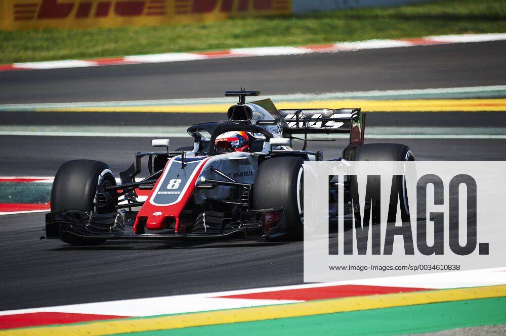 11th May, Circuit de Barcelona, Barcelona, Spain; Spanish Formula One Grand Prix, Friday free practice; Romain Grosjean of the Haas F1 Team rounds the bend ActionPlus12023427