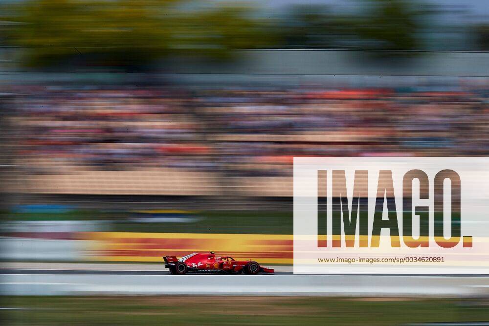 Finnish F-1 driver Kimi Raikkonen, of Ferrari team, takes part in the third free training session for F-1 Spain GP race at Circuito de Barcelona-Cataluna circuit in Montmelo, outside Barcelona, Spain, 12 May 2018. The race will be held on 13 May 2018. Third free training session for F-1 Spain GP race !ACHTUNG: NUR REDAKTIONELLE NUTZUNG!