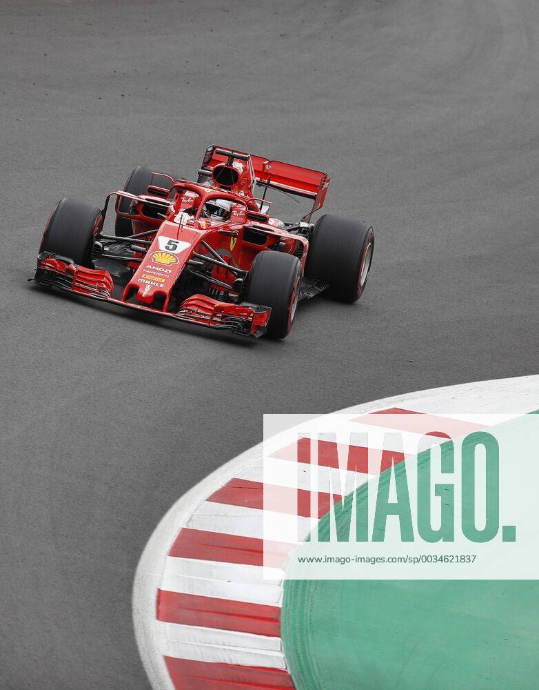 German F-1 driver Sebastian Vettel, of Ferrari team, takes part in the third free training session for F-1 Spain GP race at Circuito de Barcelona-Cataluna circuit in Montmelo, outside Barcelona, Spain, 12 May 2018. The race will be held on 13 May 2018. Third free training session for F-1 Spain GP race !ACHTUNG: NUR REDAKTIONELLE NUTZUNG!