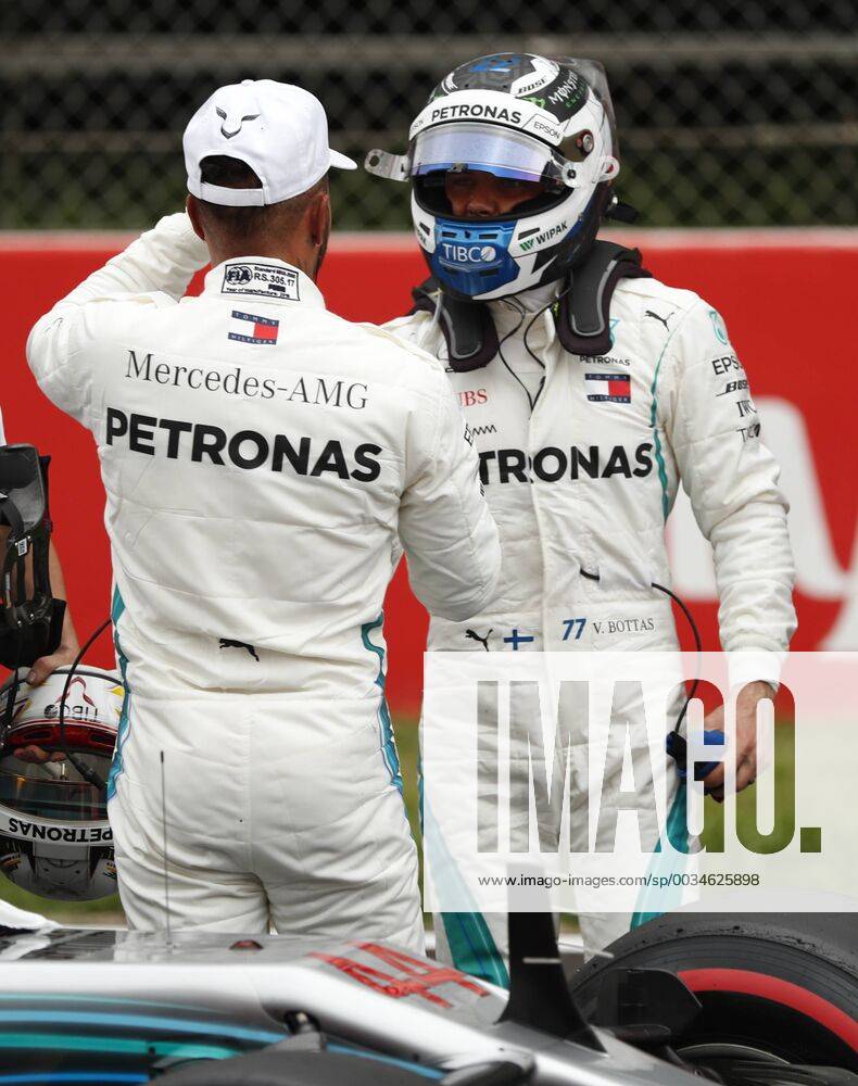 Motorsports: FIA Formula One World Championship WM Weltmeisterschaft 2018, Grand Prix of Spain, 44 Lewis Hamilton (GBR, Mercedes AMG Petronas Motorsport), 77 Valtteri Bottas (FIN, Mercedes AMG Petronas Motorsport), Barcelona Spain