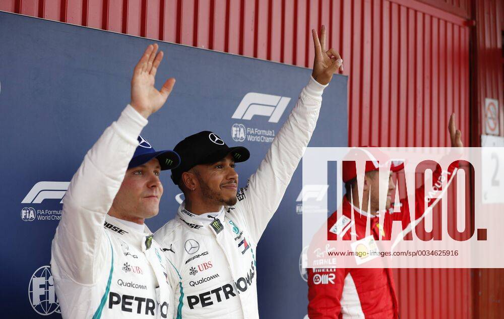 Motorsports: FIA Formula One World Championship WM Weltmeisterschaft 2018, Grand Prix of Spain, 77 Valtteri Bottas (FIN, Mercedes AMG Petronas Motorsport), 44 Lewis Hamilton (GBR, Mercedes AMG Petronas Motorsport), Barcelona Spain