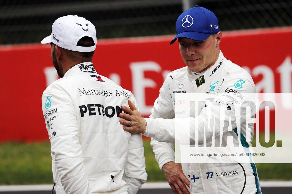Photo4 LaPresse 12 05 2018 Barcelona, Spain Grand Prix Formula One Spain 2018 In the pic: Lewis Hamilton (GBR) Mercedes AMG F1 W09 pole position and 2nd position Valtteri Bottas (FIN) Mercedes AMG F1 W09 & xa9; Photo4 LaPresse 12 05 2018 Barcelona, Spain Sport Grand Prix Formula One Spain 2018 In the pic: Lewis Hamilton (GBR) Mercedes AMG F1 W09 pole position and 2nd position Valtteri Bottas (FIN) Mercedes AMG F1 W09