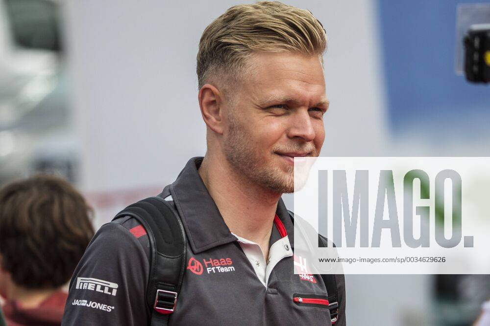 Montmelo, Spain - 20 Kevin Magnussen from Denmark with Haas F1 Team VF-18 Ferrari portrait during the Spanish Formula One Grand Prix at Circuit de Catalunya on March 12, 2018 in Montmelo, Spain. Spanish F1 Grand Prix - Qualifying - ZUMAn230 20180512_zaa_n230_679