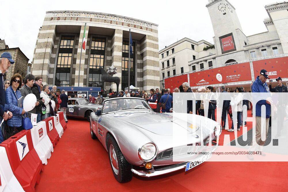 - SPORT Photo Richard Morgano - LaPresse 15 May 2018 - Brescia (Italy) 2018 Mille Miglia race 1000 miles of historical car race Foto Richard Morgano - LaPresse 14 Maggio 2018 - Brescia (Italia) Cronaca Mille 1000 Miglia: punzonatura Nella foto: Photo Richard Morgano - LaPresse 12 May 2018 - Brescia (Italy) News Mille 1000 Miglia: punzonatura In the pic: