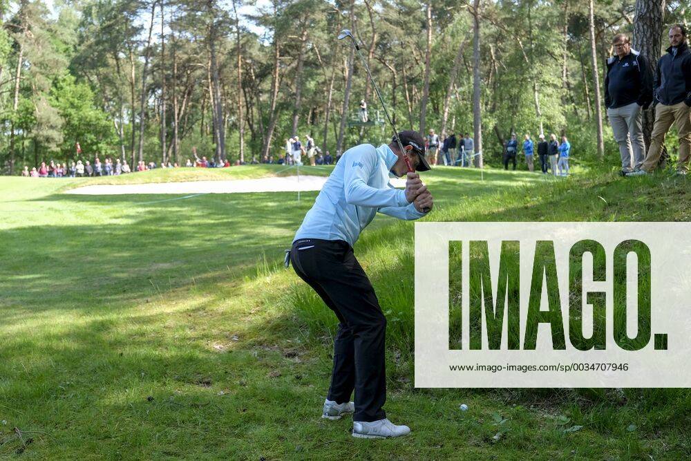 Belgian Nicolas Colsaerts pictured in action during the first round (out of four) of the Belgian Knockout golf tournament in Schilde, part of the European Tour, Thursday 17 May 2018. DIRKxWAEM x05347485x