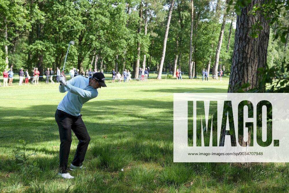 Belgian Nicolas Colsaerts pictured in action during the first round (out of four) of the Belgian Knockout golf tournament in Schilde, part of the European Tour, Thursday 17 May 2018. DIRKxWAEM x05347487x