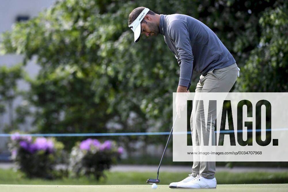 Belgian Christopher Mivis pictured in action during the first round (out of four) of the Belgian Knockout golf tournament in Schilde, part of the European Tour, Thursday 17 May 2018. DIRKxWAEM x05347536x