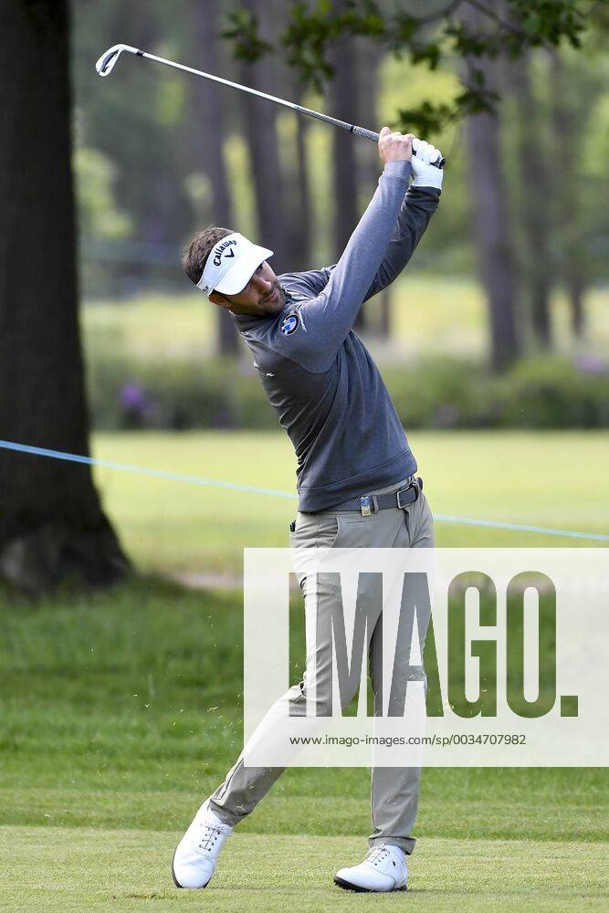 Belgian Christopher Mivis pictured in action during the first round (out of four) of the Belgian Knockout golf tournament in Schilde, part of the European Tour, Thursday 17 May 2018. DIRKxWAEM x05347539x