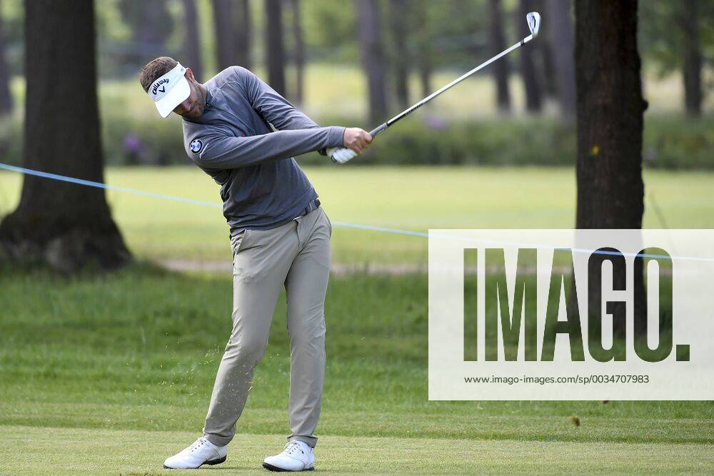 Belgian Christopher Mivis pictured in action during the first round (out of four) of the Belgian Knockout golf tournament in Schilde, part of the European Tour, Thursday 17 May 2018. DIRKxWAEM x05347540x