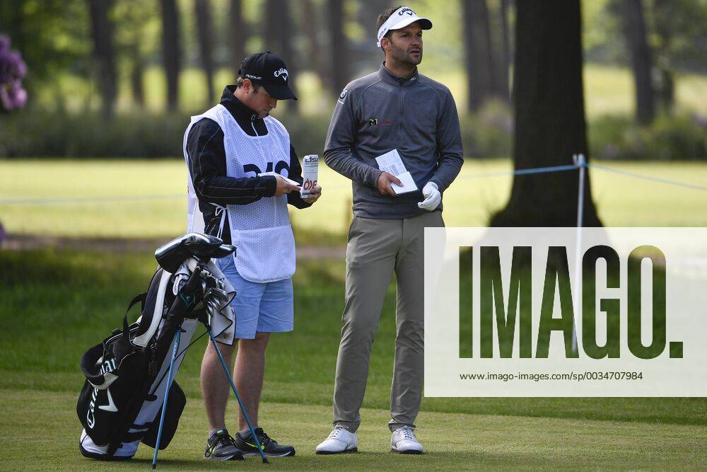 Belgian Christopher Mivis pictured during the first round (out of four) of the Belgian Knockout golf tournament in Schilde, part of the European Tour, Thursday 17 May 2018. DIRKxWAEM x05347541x